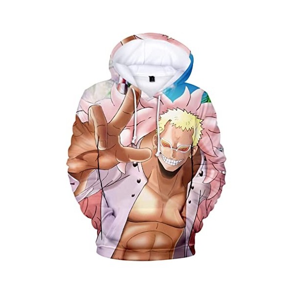 One Piece Pull Capuche Imprimé 3D Anime Hoodie Sportswear Luffy Chopper Zoro Nami Sanji Tops,5697,XS1