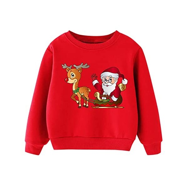 Pull Noel Enfant Tricot Haut Printemps,Pull Manga Enfant Garcon Cardigan Fille 2 Ans Pull De Noel Enfant Sweat Garcon 12 Ans 