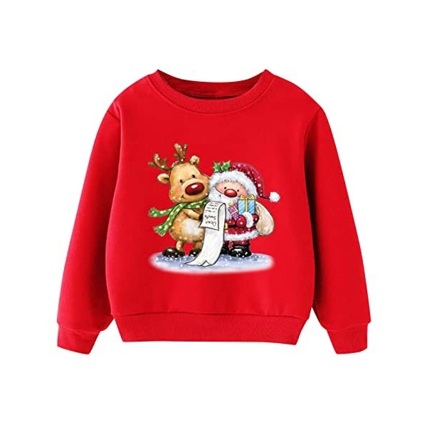 Pull Noel Enfant Tricot Haut Printemps,Pull Manga Enfant Garcon Cardigan Fille 2 Ans Pull De Noel Enfant Sweat Garcon 12 Ans 