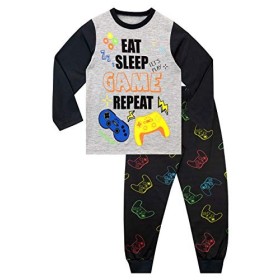 Harry Bear Ensemble De Pyjamas Garçon Jeux Noir 9-10 Ans
