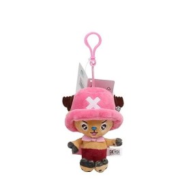 RuBeru Porte-clés Anime One Piece Chopper Peluche Porte-clés Pendentif Ornement Suspendu, multicolore, taille unique