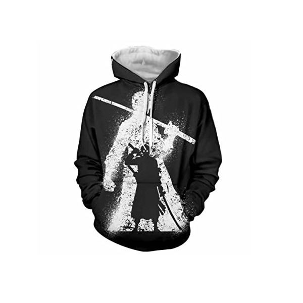 IWYKT Homme Sweatshirts Anime à Capuche 3D T-shirt à Capuche Dessin Animé, H, XL/XXL
