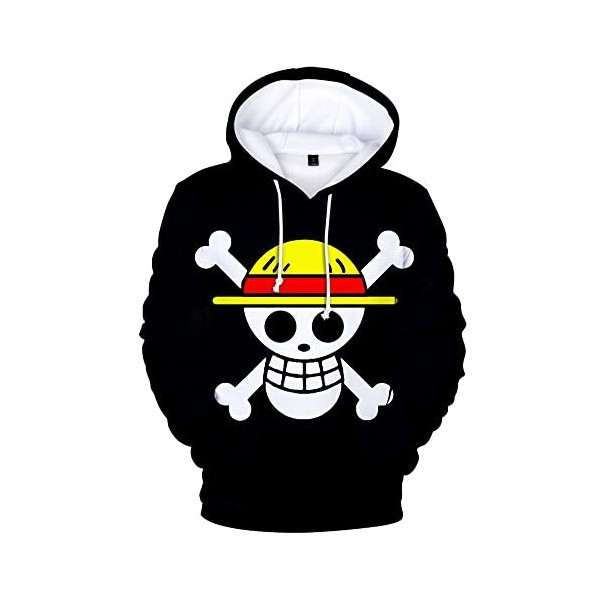 IWYKT Homme Sweatshirts Anime à Capuche 3D T-shirt à Capuche Dessin Animé, H, XL/XXL