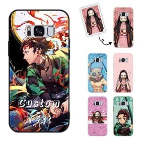 LYUBFDC Coque pour Samsung Galaxy S8 5.8 Anime Demon Slayer Tanjirou Kamado Nezuko Zenitsu Inosuke Giyuu Shinobu Manga Dess
