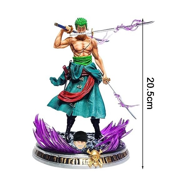 Rorronoa Zorro Cartoon Figurine, Onepieece Anime Figure Modèle PVC Action Statue Décoration de Collection Danime Jouets pour