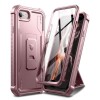 Dexnor pour Coque iPhone 7/8/SE 2020/SE 2022, [Protecteur décran intégré et Support] Etui de Protection Antichoc Robuste de 