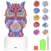 Herefun Licorne Jouet Fille, 5D Diamond Painting Lampe, LED Creatif Diamand Painting Enfant, Kit de Bricolage Veilleuse, Déco