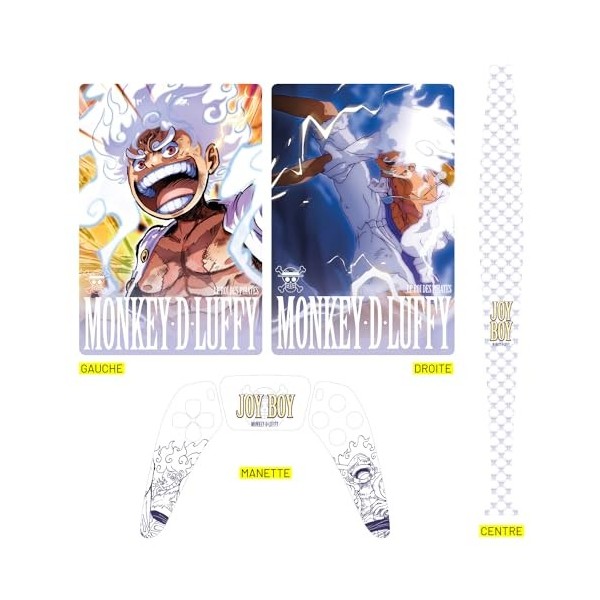 FFRAME - Sticker PS5 Gear 5, Autocollant Playstation 5 Manga, Console et Manette, Edition Standard Disque, Skin Gaming play5 