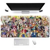 Mousepad One Piece Tapis de Souris XL 900x400mm Hydrorésistant Anime Mousepad Grand Tapis de Souris Gamer avec Base en Caoutc
