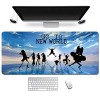 Mousepad One Piece Tapis de Souris XL 900x400mm Hydrorésistant Anime Mousepad Grand Tapis de Souris Gamer avec Base en Caoutc