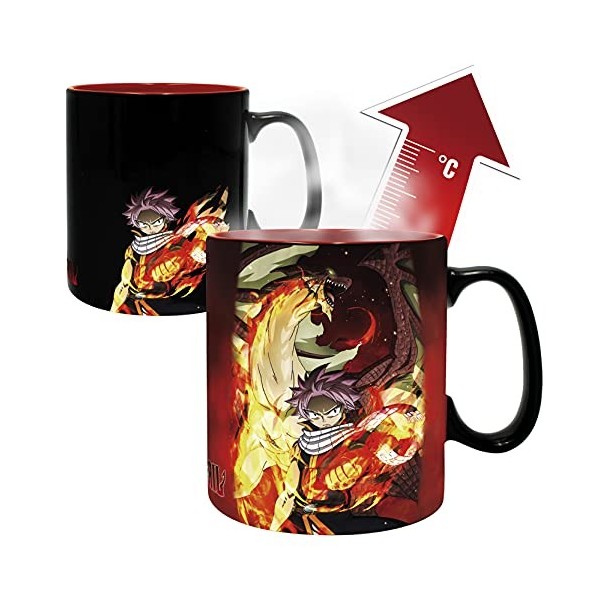 ABYSTYLE - FAIRY TAIL - Mug Heat Change - 460 ml - Natsu & Lucy