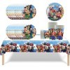 One Piece Birthday Party Tableware, Luffy Party Accessories, Paper Plate Set, Including Tablecloth, Plates, Cups, Napkins for