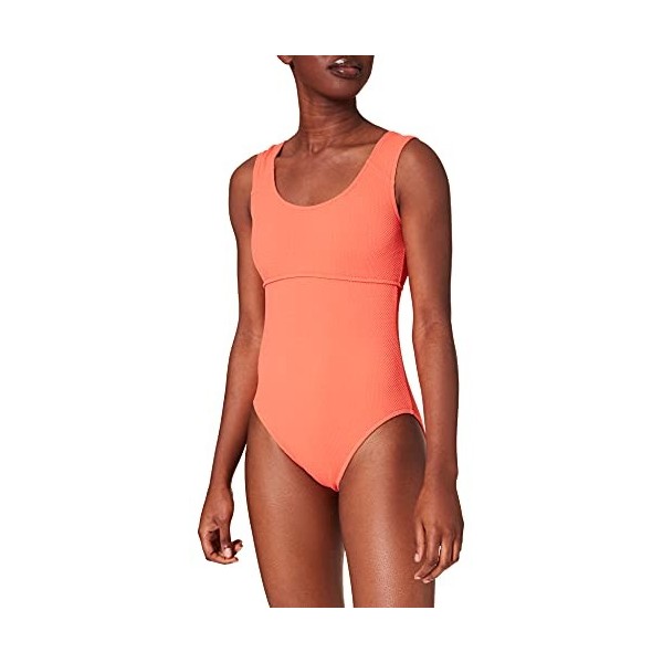 sloggi Shore Femme Vanuatu One Piece Maillot de bain une pi ce, Corail, M EU