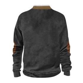 Générique Pull Homme Col Montant,Pull Homme Hiver Chaud Sweat Zippe Homme Pull Bleu Homme Sweat Zippé Homme sans Capuche Swea