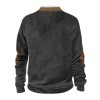 Générique Pull Homme Col Montant,Pull Homme Hiver Chaud Sweat Zippe Homme Pull Bleu Homme Sweat Zippé Homme sans Capuche Swea