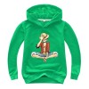 FJHYEEBN One Piece Pull à capuche pour enfant Luffy Chopper Anime Sweat à capuche pour garçon et fille, Noir , 170 cm