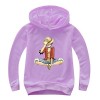 FJHYEEBN One Piece Pull à capuche pour enfant Luffy Chopper Anime Sweat à capuche pour garçon et fille, Noir , 170 cm