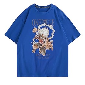 One Piece T-Shirt Ruffy Gear 5 3D Imprimer Manche Courte Tee pour Femme Homme Enfant