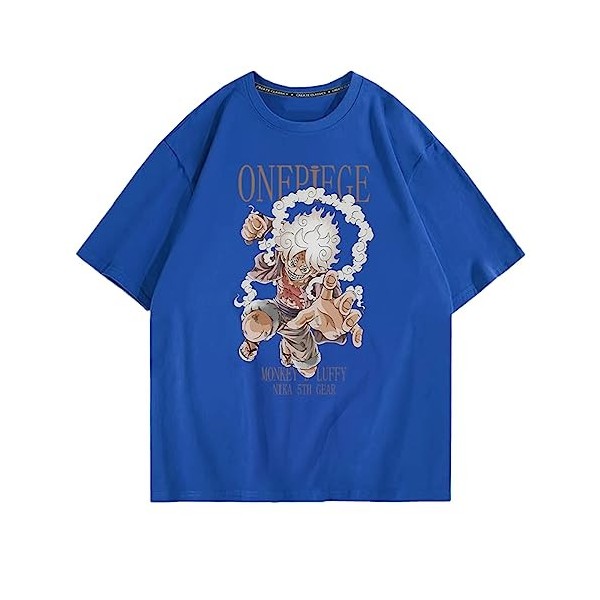 One Piece T-Shirt Ruffy Gear 5 3D Imprimer Manche Courte Tee pour Femme Homme Enfant