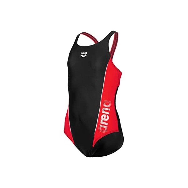 arena G Thrice JR Swim Pro Back One Piece R Swimsuit, Black-Anguria-White, 8-9 Anni Girls