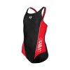 arena G Thrice JR Swim Pro Back One Piece R Swimsuit, Black-Anguria-White, 8-9 Anni Girls