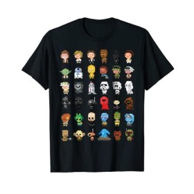 Star Wars Characters Pixelated 8-Bit T-Shirt