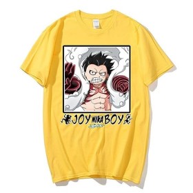 T-Shirt One Piece T-Shirt Luffy Gear 5 Monkey D Ruffy imprimé Tee Shirt Femme Homme