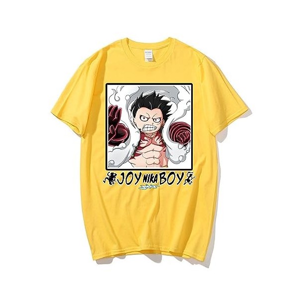 T-Shirt One Piece T-Shirt Luffy Gear 5 Monkey D Ruffy imprimé Tee Shirt Femme Homme