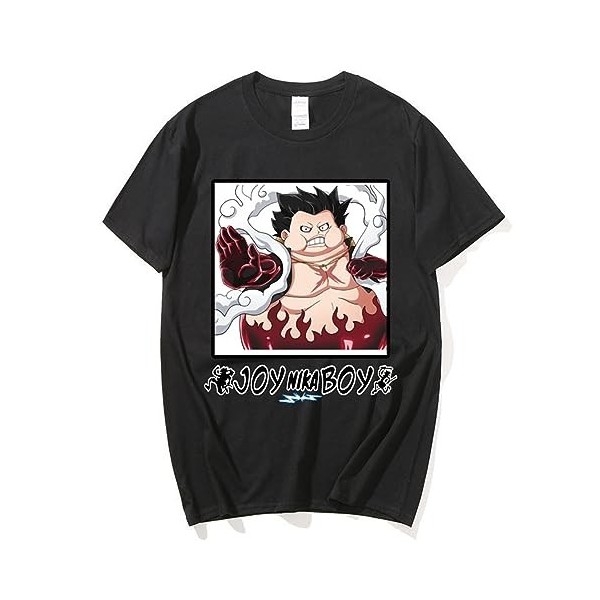 T-Shirt One Piece T-Shirt Luffy Gear 5 Monkey D Ruffy imprimé Tee Shirt Femme Homme