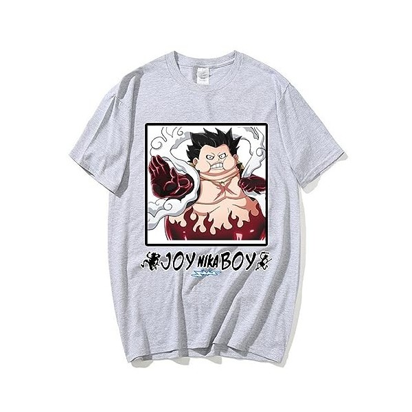 T-Shirt One Piece T-Shirt Luffy Gear 5 Monkey D Ruffy imprimé Tee Shirt Femme Homme