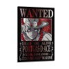 Poster Anime One Piece Wanted Ace - Impression sur toile - Esthétique - 30 x 45 cm