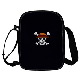 WANHONGYUE Anime One Piece Monkey D Luffy Sac Bandoulière Sacoche à lÉpaule Homme Femme Besace Sac de Messager Petit Sac à M