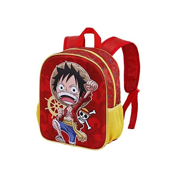 One Piece Luffy-Sac à dos 3D Petit, Rouge