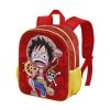 One Piece Luffy-Sac à dos 3D Petit, Rouge