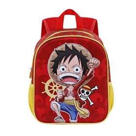 One Piece Luffy-Sac à dos 3D Petit, Rouge