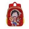 One Piece Luffy-Sac à dos 3D Petit, Rouge