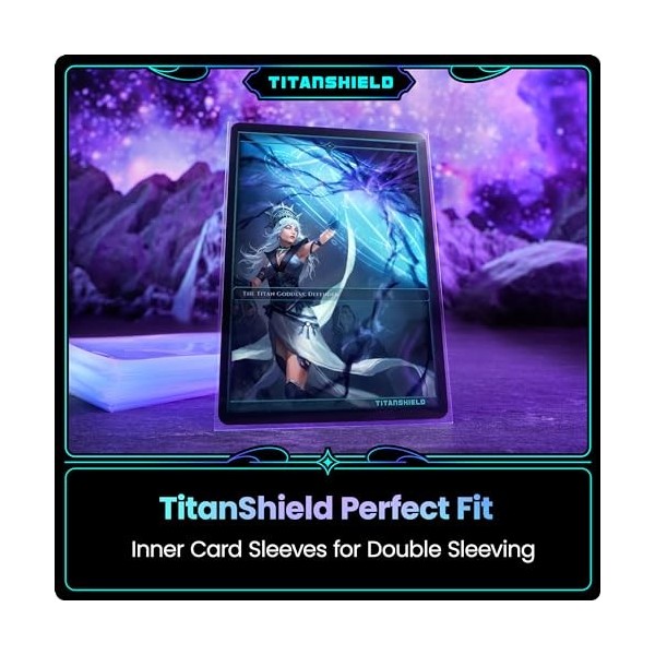 TitanShield Lot de 5 paquets de 200 pochettes de protection Polypropylène PP pour cartes de collection, taille parfaite pou