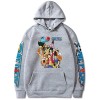 Symish Hommes One Piece Anime Print Pull à Capuche Luffy Chopper Zoro Sweet Fashion Classic Hoodies avec Poche,006black,XL1