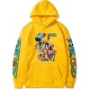 Symish Hommes One Piece Anime Print Pull à Capuche Luffy Chopper Zoro Sweet Fashion Classic Hoodies avec Poche,006black,XL1
