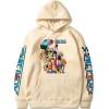 Symish Hommes One Piece Anime Print Pull à Capuche Luffy Chopper Zoro Sweet Fashion Classic Hoodies avec Poche,006black,XL1