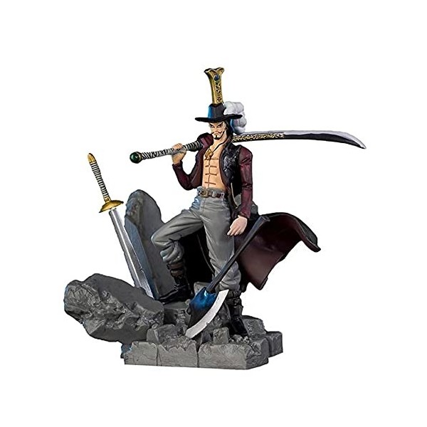 Figurine danime en PVC « One Piece », Oka Shichibukai Dracule Mihawk Personnage Model The Top War Figurine Toy Doll Ornament