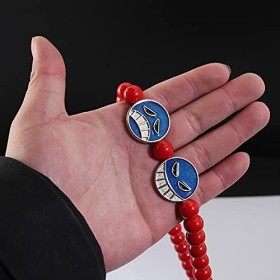 Anime One Piece Portgas D Ace Luffy Perles Rouges Collier Charme Cosplay Stands Pendentif Bijoux Ras du Cou Kolye Bijoux De H