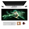 Tapis de Souris One Piece Sauron 900x400mm Tapis de Souris XXL Multifonction Gaming Mousepad XXL Grand sous Main, Anime Souri