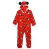 Disney Mickey Kids Robe Fleece Overall One Piece - Red - 2-3 Years