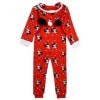 Disney Mickey Kids Robe Fleece Overall One Piece - Red - 2-3 Years