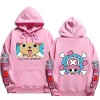 Sybnwnwm Sweat à capuche One Piece Chopper imprimé Anime Hoodies Sweat à capuche à manches longues Unisexe, beige, S