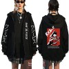 Sybnwnwm One Piece Full-Zip Hooded Pull Sweatshirt Zip Up Sweat À Capuche Hoodie Lufy Zoro Chopper Cosplay Hooded Pull Hoodie