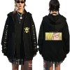 Sybnwnwm One Piece Full-Zip Hooded Pull Sweatshirt Zip Up Sweat À Capuche Hoodie Lufy Zoro Chopper Cosplay Hooded Pull Hoodie