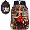 FYDZBSL One Piece Sacs à Dos, Luffy Étudiant Cartable, Enfant Sacs à Dos, Livre Sac One Piece Sac décole, Imprimé en 3D Sacs