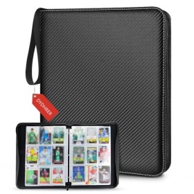 Classeur Carte 900 Cartes, Classeur Carte Magic avec 50 Pages De Pochettes Amovibles, Zippée Classeur Carte à Collectionner, 